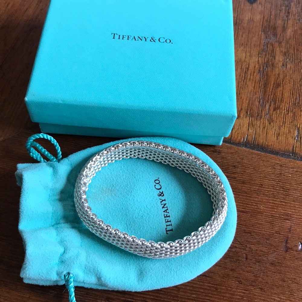 Tiffany mesh sterling silver bracelet